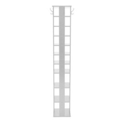 10 Tier White-W26Xd27Xh159Cm Narrow Wood Shoe Rack Storage Shelf Cabinet Organiser Footwear Stand