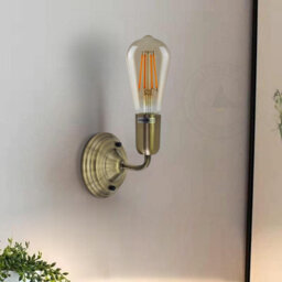 Industrial Wall Light Vintage Metal Wall Sconce Lamp Led E27 Lighting Fixture Green Brass - thumbnail 4
