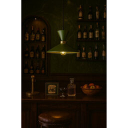 Luminosa Lighting Luminosa Amaris Dome Pendant Ceiling Light Green 1X E27 - thumbnail 2