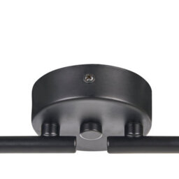 Beliani Ceiling Lamp Black 4-Light Cage Shades, Adjustable Arms, Gloss Iron Finish (W66 X D10 X H18Cm) - thumbnail 7