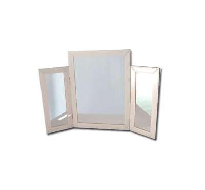 D Pro T Homeware Pink Dressing Table Mirror Bevelled Glass Vanity Console For Bedroom