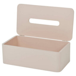 Urbn-Living Wooden Tissue Box Cover Holder, Modern Refillable Dispenser Case - Terracotta - thumbnail 7