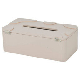 Urbn-Living Wooden Tissue Box Cover Holder, Modern Refillable Dispenser Case - Terracotta - thumbnail 8