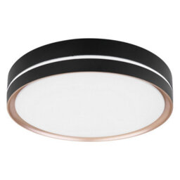 Luminosa Lighting Luminosa Manni 38.5Cm Integrated Led Semi Flush Ceiling Light Black Led Dimmable 2700-6500K Remote Control - thumbnail 2