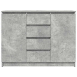Berkfield Sideboard With Drawers Concrete Grey 100.5X35X76 Cm Engineered Wood - thumbnail 6