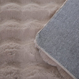 Orbie Washable Low Pile Super Soft Living Room Area Rug Machine Carved Ridge-Furrow Design Beige 200 X 280 Cm - thumbnail 5