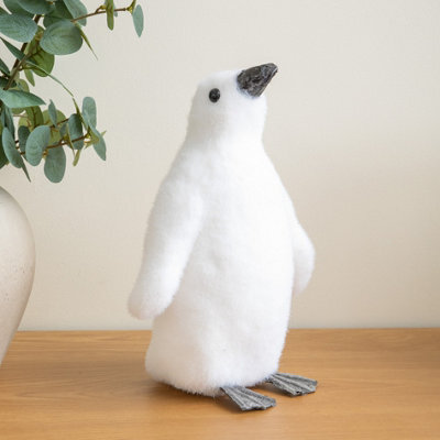 Samuel Alexander 26Cm Freestanding Flocked Christmas Penguin Decoration - image 1