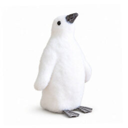 Samuel Alexander 26Cm Freestanding Flocked Christmas Penguin Decoration - thumbnail 8