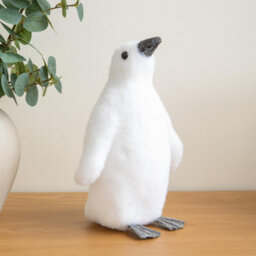 Samuel Alexander 26Cm Freestanding Flocked Christmas Penguin Decoration - thumbnail 9