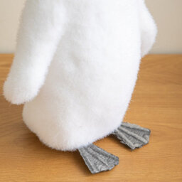 Samuel Alexander 26Cm Freestanding Flocked Christmas Penguin Decoration - thumbnail 4