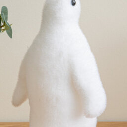 Samuel Alexander 26Cm Freestanding Flocked Christmas Penguin Decoration - thumbnail 6