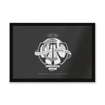 Warner Brothers Official Fantastic Beasts 3 - The Secrets Of Dumbledore International Confederation Of Wizards Entrance Mat