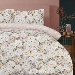 Smart Living Luxury Soft Reversible Elegant Blooms Duvet Cover & Pillowcases - thumbnail 4