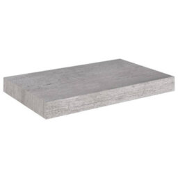 Berkfield Floating Wall Shelves 4 Pcs Concrete Grey 40X23X3.8 Cm Mdf - thumbnail 4