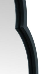 Mirroroutlet The Duplici Black Metal Framed Double Arched Oval Wall Mirror 150Cm X 52Cm - thumbnail 5