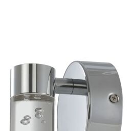 GoodHome Myvat Bubble Silver Chrome Effect Wired Bathroom Wall Light - thumbnail 3