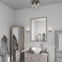 GoodHome Myvat Bubble Silver Chrome Effect Wired Bathroom Wall Light - thumbnail 5