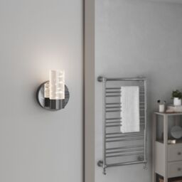 GoodHome Myvat Bubble Silver Chrome Effect Wired Bathroom Wall Light - thumbnail 6
