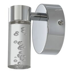 GoodHome Myvat Bubble Silver Chrome Effect Wired Bathroom Wall Light - thumbnail 7