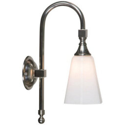 Luminosa Lighting Luminosa Classic Bathroom Wall Light Satin Nickel Ip44