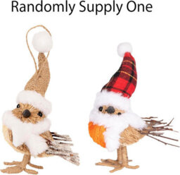 Shatchi 13Cm Robin Christmas Tabletop Centrepiece Decorations Showpieces Home Art & Craft Xmas Party Window Décor - thumbnail 5