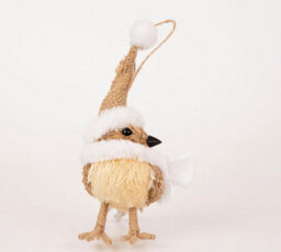 Shatchi 13Cm Robin Christmas Tabletop Centrepiece Decorations Showpieces Home Art & Craft Xmas Party Window Décor - thumbnail 9