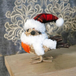 Shatchi 13Cm Robin Christmas Tabletop Centrepiece Decorations Showpieces Home Art & Craft Xmas Party Window Décor - thumbnail 8