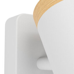 Eglo Consuma Steel And Wood 3-Light Bathroom Spotlight, White And Brown - thumbnail 4