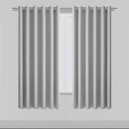 Ameha Light Grey Plain Curtain Blackout Thick Thermal Insulated Bedroom Kitchen 66'' X 54'' Curtain Pair With Tie Backs Pair - thumbnail 8