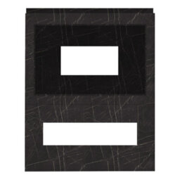 Acantha Nexus Pre-Built Black Marble Effect Fully Inset Media Wall With Tv Recess - thumbnail 3
