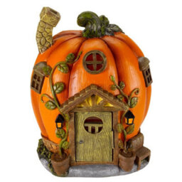 Led Pumpkin Fairy House Colour Changing Solar Light Autumn & Halloween Decoration - thumbnail 7