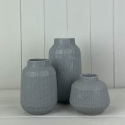 Satchville Glazed Pastel Grey Vase - thumbnail 2
