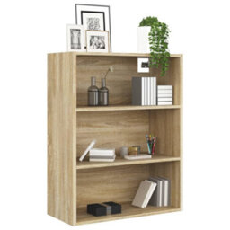 Berkfield Hanging Wall Cabinet Sonoma Oak 69.5X32.5X90 Cm - thumbnail 4