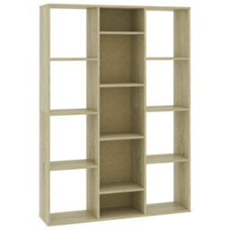 Berkfield Room Divider/book Cabinet Sonoma Oak 100X24X140 Cm Engineered Wood - thumbnail 2