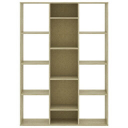 Berkfield Room Divider/book Cabinet Sonoma Oak 100X24X140 Cm Engineered Wood - thumbnail 5