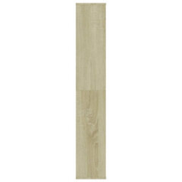 Berkfield Room Divider/book Cabinet Sonoma Oak 100X24X140 Cm Engineered Wood - thumbnail 6