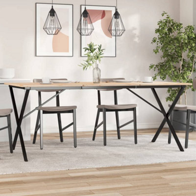 Walplus Dining Table Legs X-Frame 160X80X73 Cm Steel - image 1