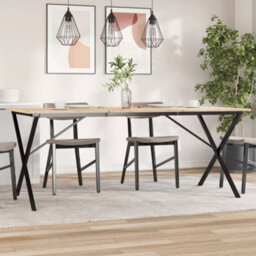Walplus Dining Table Legs X-Frame 160X80X73 Cm Steel