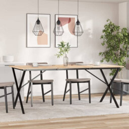 Walplus Dining Table Legs X-Frame 160X80X73 Cm Steel - thumbnail 3