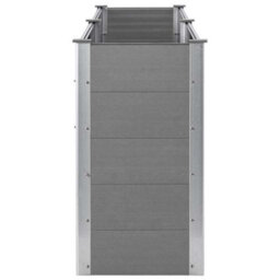Berkfield Modern Garden Raised Bed 250X50X91 Cm Wpc Grey - thumbnail 5