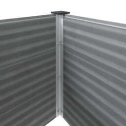 Berkfield Modern Garden Raised Bed 250X50X91 Cm Wpc Grey - thumbnail 6