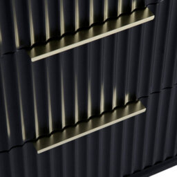 Monza 6 Chest Of Drawer With Fluted Front Black - thumbnail 8