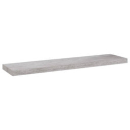 Berkfield Floating Wall Shelves 2 Pcs Concrete Grey 90X23.5X3.8 Cm Mdf - thumbnail 4