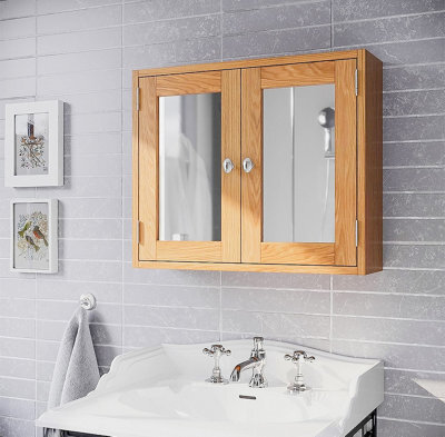 Hallowood Furniture Waverly Oak Two Door Bathroom Cabinet - image 1