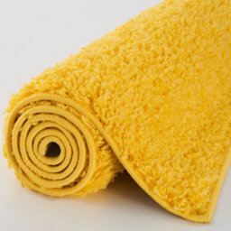 The Rugs Yellow Soft Plain Design Fluffy Shaggy Rugs And Runners High Pile Living Room Kitchen Hallway 380 - thumbnail 5