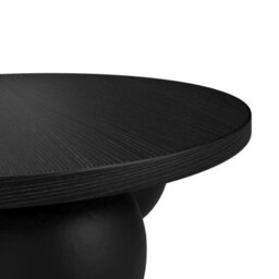 Wyld Haus Templemore Round Concrete Coffee Table 900mm X 300mm Matt Black - thumbnail 3