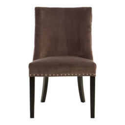 Orsina Grey Velvet Chair, Curly Back Chair, Easy To Assemble Borg Chair, Comfy Office Chair
