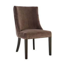 Orsina Grey Velvet Chair, Curly Back Chair, Easy To Assemble Borg Chair, Comfy Office Chair - thumbnail 2