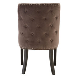 Orsina Grey Velvet Chair, Curly Back Chair, Easy To Assemble Borg Chair, Comfy Office Chair - thumbnail 4