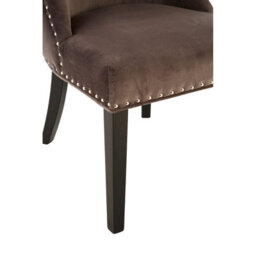 Orsina Grey Velvet Chair, Curly Back Chair, Easy To Assemble Borg Chair, Comfy Office Chair - thumbnail 5